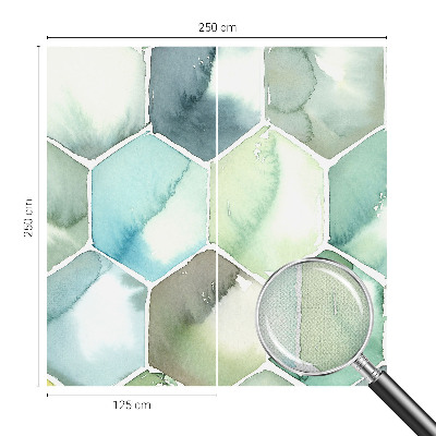 Samolepicí fototapeta na zeď Pastelové šestiúhelníky