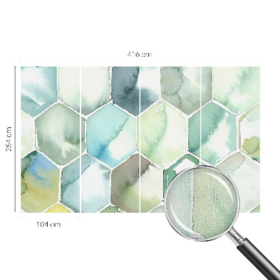 Samolepicí fototapeta na zeď Pastelové šestiúhelníky