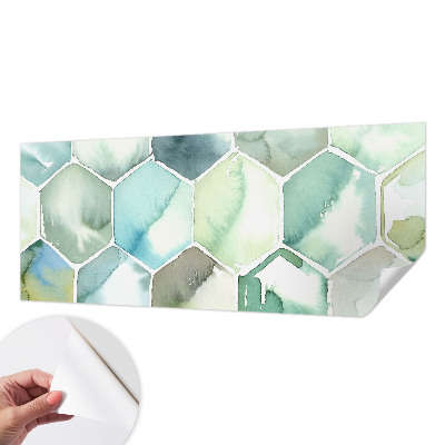 Samolepicí fototapeta na zeď Pastelové šestiúhelníky