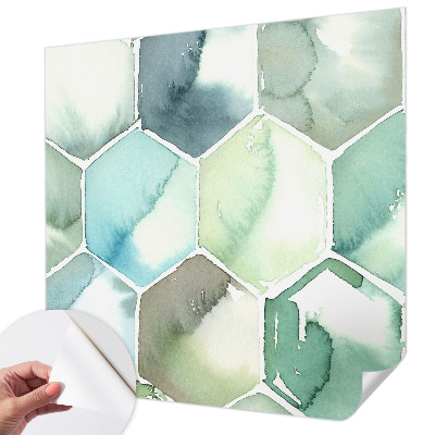 Samolepicí fototapeta na zeď Pastelové šestiúhelníky