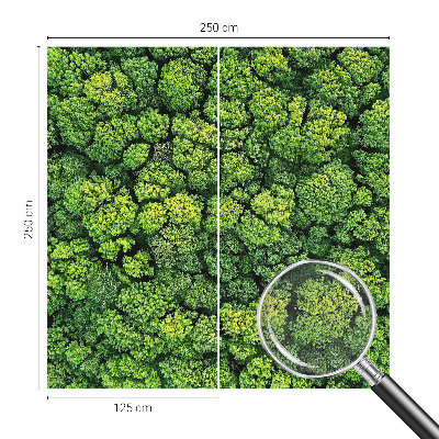 Samolepicí fototapeta do dětského pokoje Lesní panorama