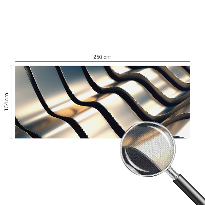 Samolepicí fototapeta na zeď Kovové vlny