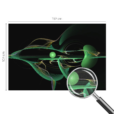 Samolepicí fototapeta do obýváků Zelené vlny