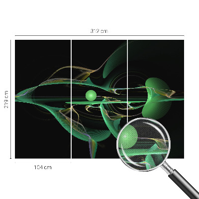 Samolepicí fototapeta do obýváků Zelené vlny