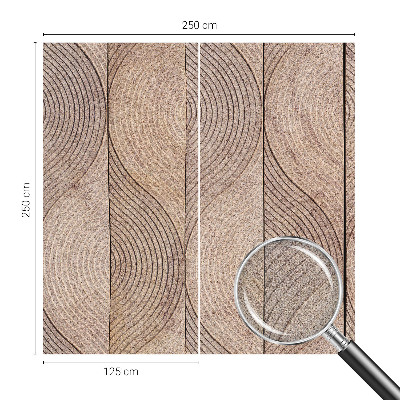 Moderní samolepicí fototapeta Vlny dřeva