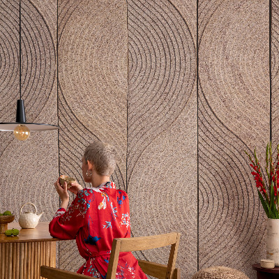 Moderní samolepicí fototapeta Vlny dřeva