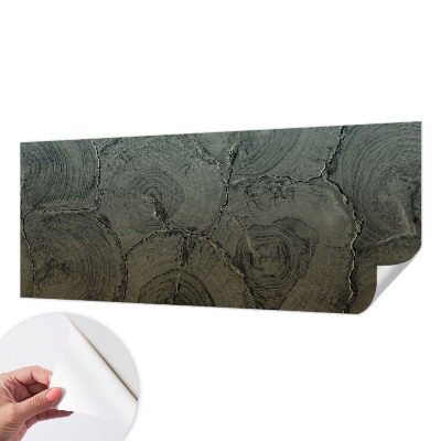 Samolepicí fototapeta do obýváků Dřevěné kroužky