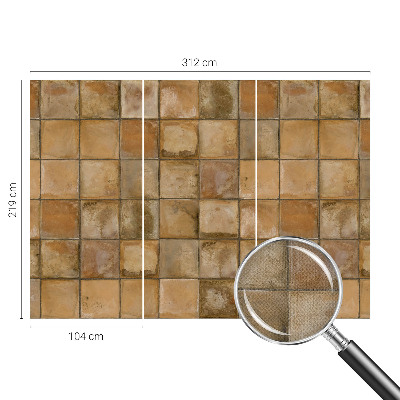 Samolepicí fototapeta do ložnice Rustikální mozaika