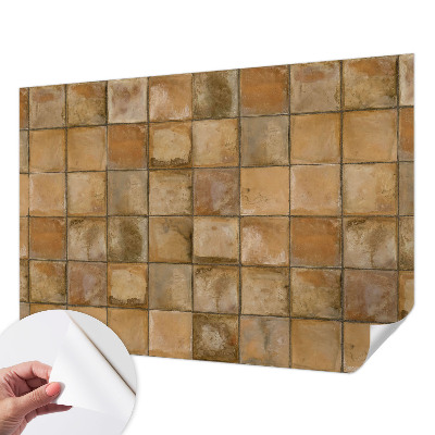 Samolepicí fototapeta do ložnice Rustikální mozaika