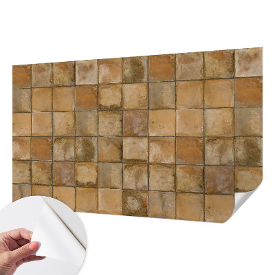 Samolepicí fototapeta do ložnice Rustikální mozaika