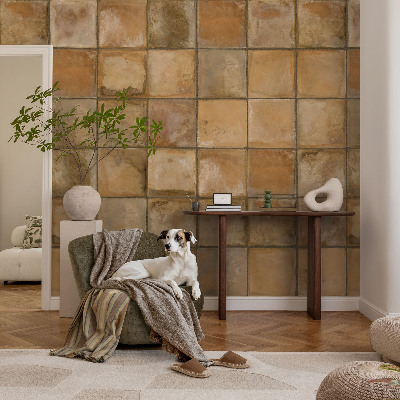 Samolepicí fototapeta do ložnice Rustikální mozaika