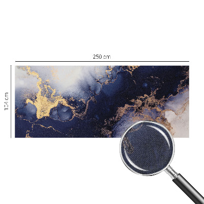 Samolepící fototapeta 3d Tmavě modré vlny