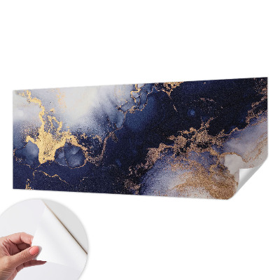 Samolepící fototapeta 3d Tmavě modré vlny