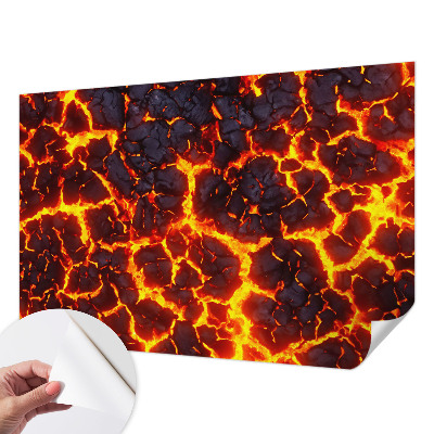 Samolepicí dekorativní fototapeta Silné magma