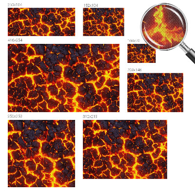 Samolepicí dekorativní fototapeta Silné magma