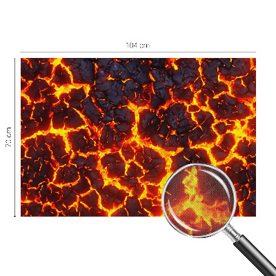 Samolepicí dekorativní fototapeta Silné magma