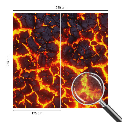 Samolepicí dekorativní fototapeta Silné magma
