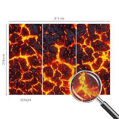Samolepicí dekorativní fototapeta Silné magma