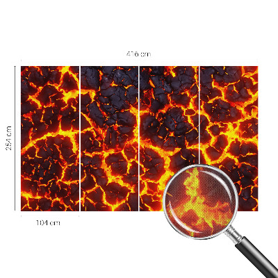 Samolepicí dekorativní fototapeta Silné magma