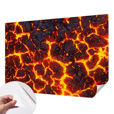 Samolepicí dekorativní fototapeta Silné magma