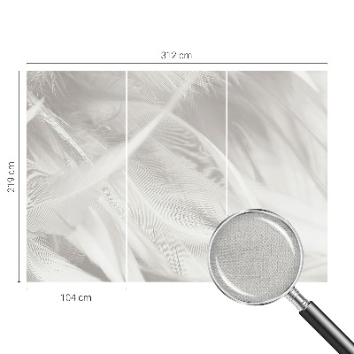Samolepící fototapeta 3d Jemné peří