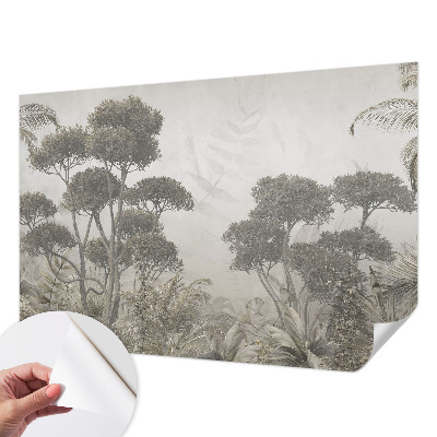 Samolepicí fototapeta do obýváků Tropická džungle