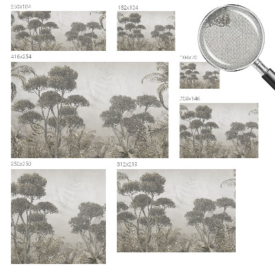 Samolepicí fototapeta do obýváků Tropická džungle