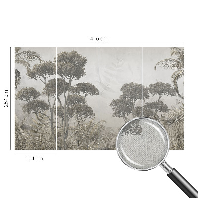 Samolepicí fototapeta do obýváků Tropická džungle