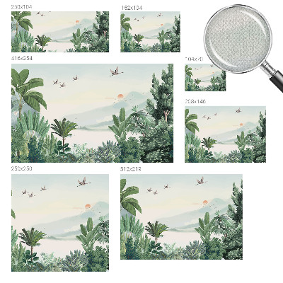 Samolepicí fototapeta na míru Tropická oáza