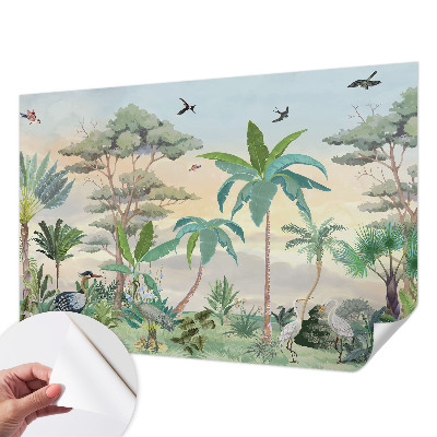 Samolepící fototapeta 3d Exotická flóra