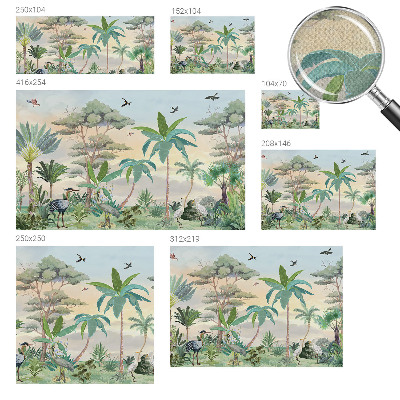 Samolepící fototapeta 3d Exotická flóra