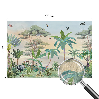 Samolepící fototapeta 3d Exotická flóra