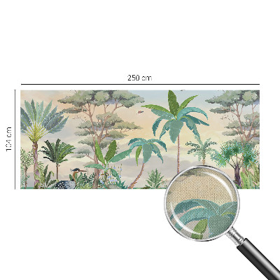 Samolepící fototapeta 3d Exotická flóra