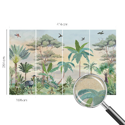 Samolepící fototapeta 3d Exotická flóra