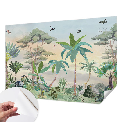 Samolepící fototapeta 3d Exotická flóra