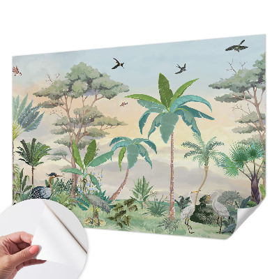 Samolepící fototapeta 3d Exotická flóra