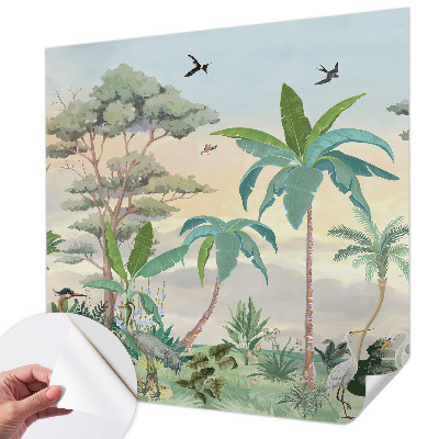 Samolepící fototapeta 3d Exotická flóra