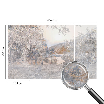 Samolepicí fototapeta do obýváků Povaha jemnosti