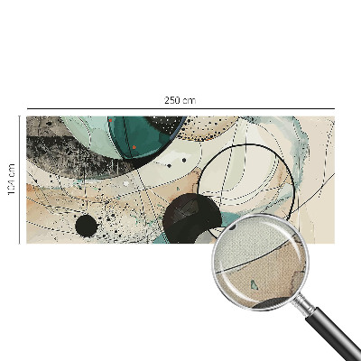 Samolepící fototapeta 3d Barevné kruhy