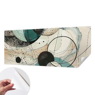 Samolepící fototapeta 3d Barevné kruhy