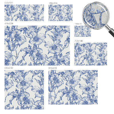 Samolepicí fototapeta na míru Květinové větve