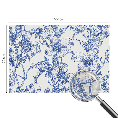 Samolepicí fototapeta na míru Květinové větve