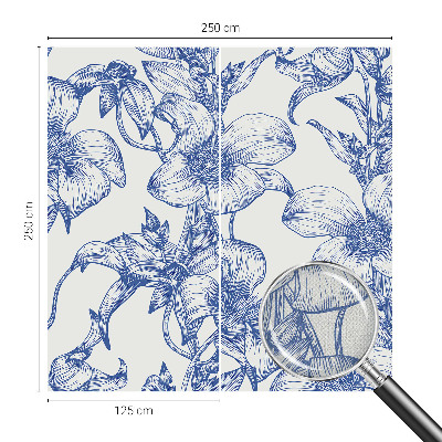 Samolepicí fototapeta na míru Květinové větve