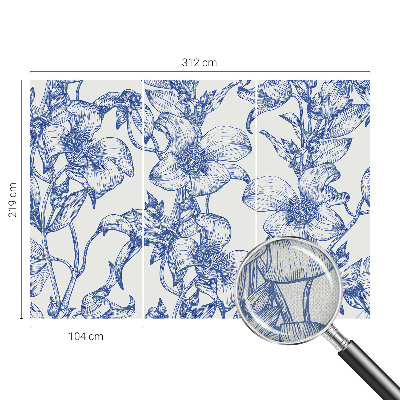 Samolepicí fototapeta na míru Květinové větve