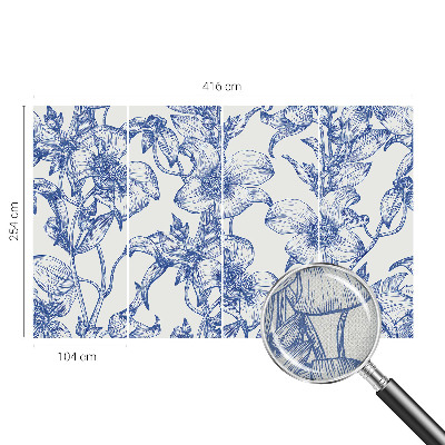 Samolepicí fototapeta na míru Květinové větve