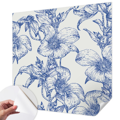 Samolepicí fototapeta na míru Květinové větve