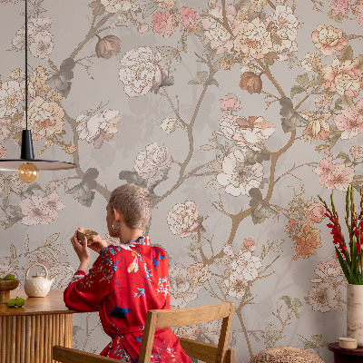 Samolepicí fototapeta na zeď Romantický vzor