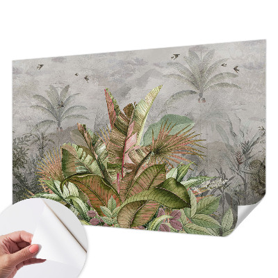 Moderní samolepicí fototapeta Exotická džungle