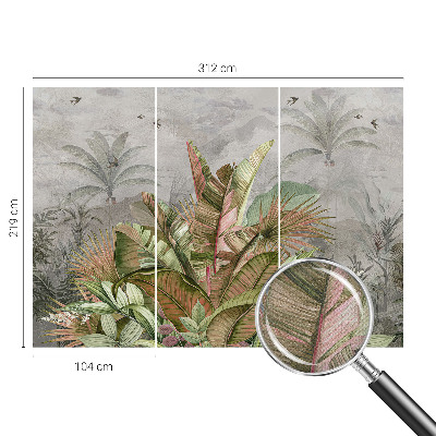 Moderní samolepicí fototapeta Exotická džungle