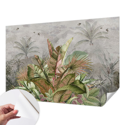 Moderní samolepicí fototapeta Exotická džungle